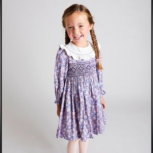 Pepa London Floral embroidered printed cottage core little girls dress size 8